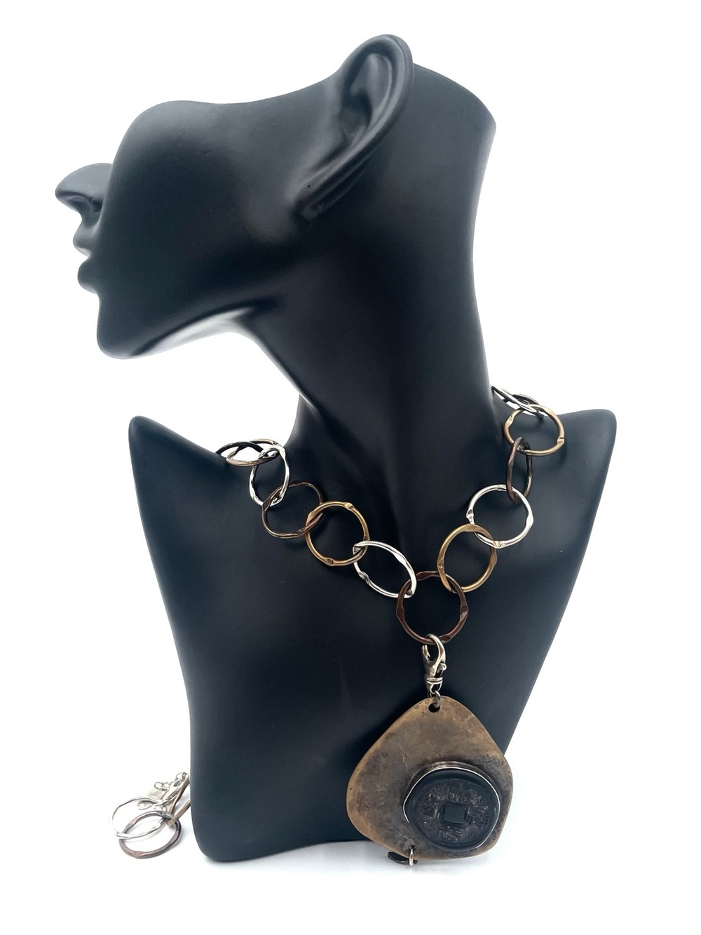 Karyn Chopik Studio Mixed-Metal Pendant Necklace